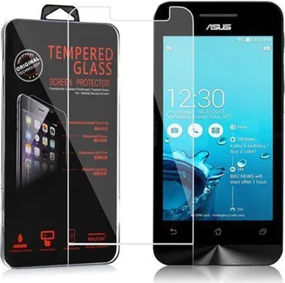 Produktbild von Cadorabo Panzer Folie für Asus ZenFone 4 2014 Schutzfolie in Transparent Gehärtetes Tempered Display-Schutzglas