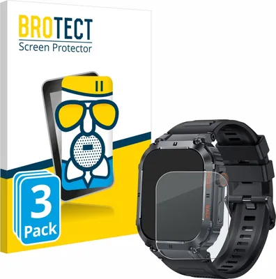 Produktbild von 3x BROTECT Schutzglas für GaWear K57PRO 1.96" Schutzfolie Displayschutz Display Schutz Glas Folie matt