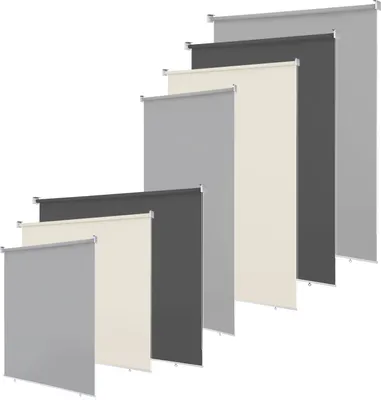 Obrázok produktu pre Hengda 2 kusy vertikálnej markízy antracit 180 x 140 cm vertikálna markíza na terasu balkón bočná roleta ochrana súkromia ochrana pred slnkom odolná voči UV žiareniu