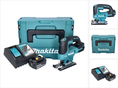 Produktbild von Makita DJV 184 RF1J Akku Pendelhub Stichsäge 18 V Brushless + 1x Akku 3,0 Ah + Ladegerät + Makpac