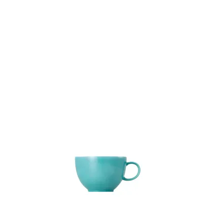 Image de Thomas Sunny Day Tasse à thé, soucoupe, porcelaine, Turquoise / Turquoise, lavable en machine, 200 ml, 14642