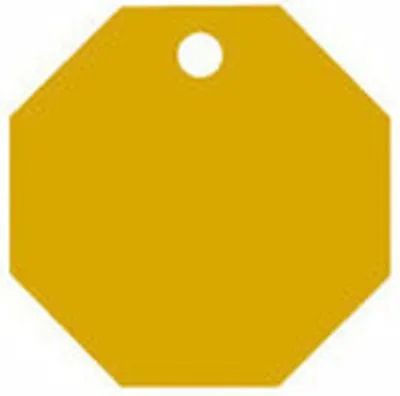 Image de Plaque d'identification Imarc STOP jaune or