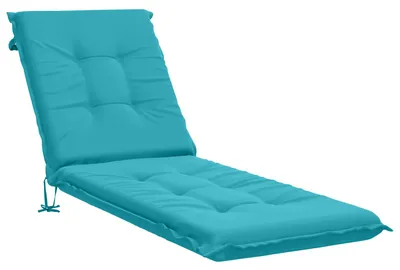 Productafbeelding van Ligstoel Kussen GEMERT 100% Polyester Turquoise 190 x 60 x 9 cm