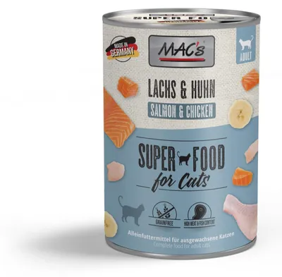Produktbild von MAC's Katzen-Nassfutter Lachs-Huhn 6x400g