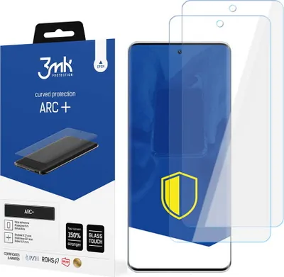 Produktbild von 3mk Display Schutzfolie ARC+ für Xiaomi 12 Lite  0,17mm Self-Heal (2 Stück)