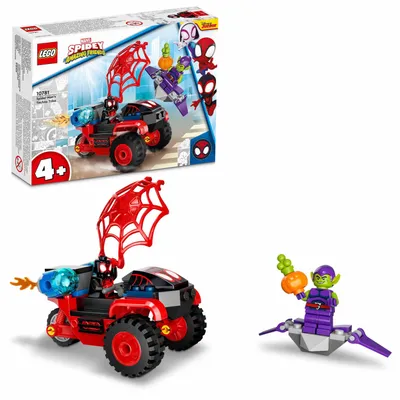 Zdjęcie produktu dla LEGO Marvel Avengers Marvel Spidey i super-kumple Miles Morales: Technotrójkołowiec Spider-Mana, Zestaw do budowania, 4 lat(a), Plastik, 59 szt., 140 g