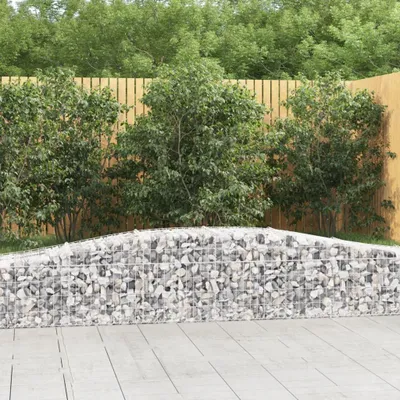 Obrázek produktu pro vidaXL Gabion s vysokým obloukem 400x50x40/60 cm Pozinkované železo