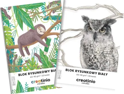 Zdjęcie produktu dla Artystyczny Świat - Blok Rysunkowy A3, Stwórz swoje arcydzieło bez ograniczeń!
