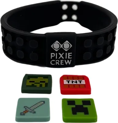 Produktbild von Pixie Crew & Minecraft Armband Schwarz