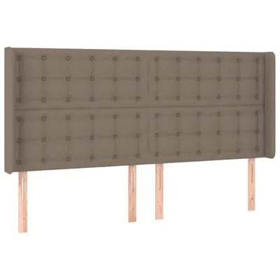Produktbild von Kopfteil mit Ohren Taupe 183x16x118/128 cm Stoff