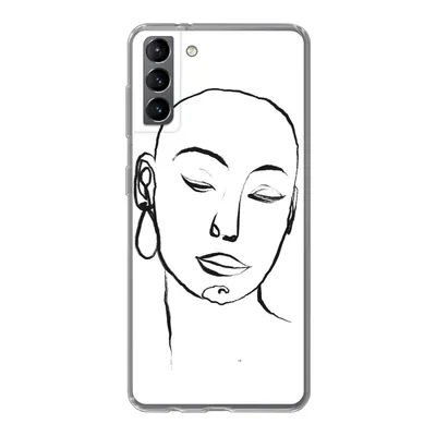 Produktbild von MuchoWow® Handyhülle Schutzhülle Hülle für Samsung Galaxy S21 Plus Frau - Gesicht - Porträt Silikon Softcase Handy Hülle - Handy-Tasche