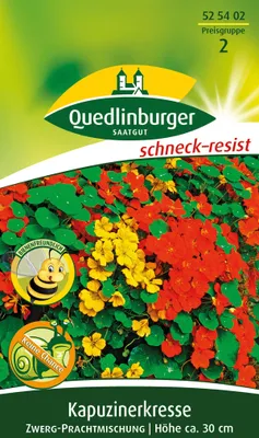 Produktbild von Quedlinburger Saatgut - Zwerg-Kapuzinerkresse Prachtmischung - Samen - 525402
