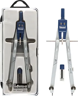 Produktbild von Idena Schnellverstellzirkel silber/blau
