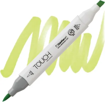 Imagen del producto de Lihová fixa TOUCH, doble cara, Brush & Chisel, color verde fluorescente, modelo F124