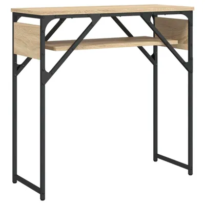 Obrázek produktu pro Konzolový stolek s policí Sonoma dub 75x30x75cm materiál na bázi dřeva