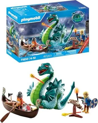 Produktbild von PLAYMOBIL Wikinger mit Seeungeheuer, Aktion/Abenteuer, 4 Jahr(e), Mehrfarbig, Kunststoff