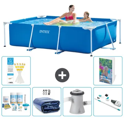 Produktbild von Rechteckiger Frame Pool - 220x150x60 cm - 7-teilig S165
