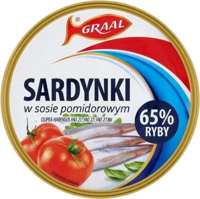 Zdjęcie produktu dla Graal Sardynki W Sosie Pomidorowym 300 G