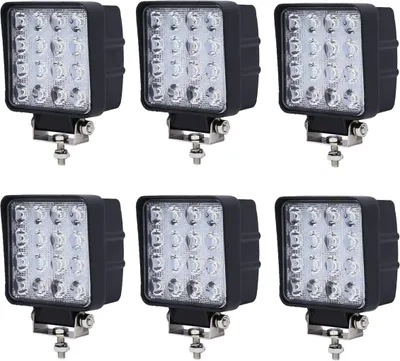 Produktbild von Greenmigo 48W LED Lampe Scheinwerfer kaltweiß Rücklicht für KFZ Arbeitsscheinwerfer wasserfest IP67(6 pack)