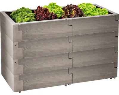 Immagine prodotto di Juwel Hochbeet Timber Ergoline 4er-Set 100% recyclebar, Gartenbeet Kunststoff