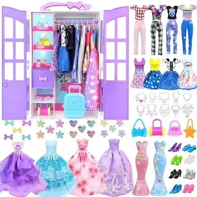 Image de Solidchoice - Ensemble de vêtements et accessoires pour poupées, comprenant 92 pièces