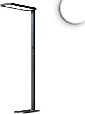Produktbild von ISOLED LED Office Pro Stehleuchte Up/Down, 80W/20W, schwarz, UGR<19, neutralweiß, Touch-Dimm
