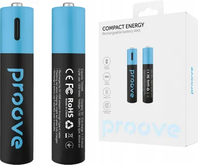 Zdjęcie produktu dla 2 Akumulator Paluszek Akumulatorki AAA R3 740mWh Ładowania USB-C USB TYPE-C / RBCE75010008