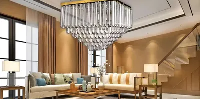 Image de Lustre Plafonnier Suspension nouveau Salon or Moderne