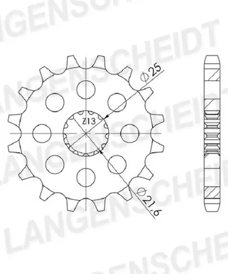 Immagine prodotto di Pignone Supersprox 525 - 14T CST-520:14|dentatura fine 21,6/25,0