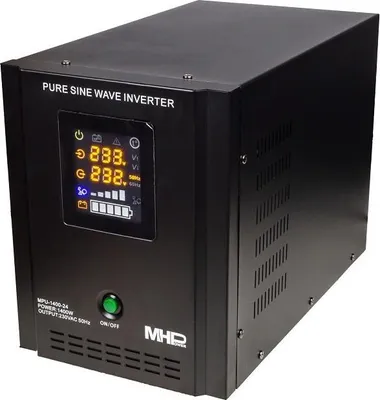 Obrázek produktu pro Záložní zdroj MHPower MPU-1400-24, UPS, 1400W, čistý sinus, 24V; MPU-1400-24