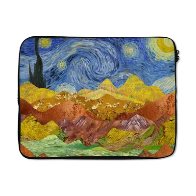 Produktbild von MuchoWow® Laptop Hülle 17 Zoll Laptoptasche Van Gogh - Alte Meister - Malerei - Zipper - Schutzabdeckung