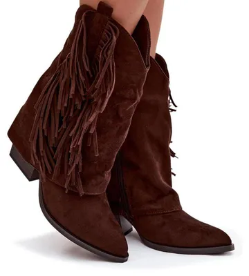 Produktbild von Damenturnschuhe mit Fransen auf Absatz Schokoladen Gralina 39