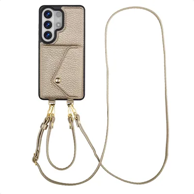 Immagine prodotto di Selencia Sera Custodia per telefono con cordino e porta carte per Samsung Galaxy S26 Ultra - Champagne
