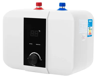 Zdjęcie produktu dla Elektryczny podgrzewacz wody do zbiornika, regulowana temperatura, pojemność 6 litrów, kolor: biały