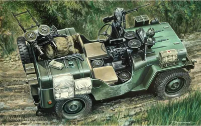 Produktbild von ITALERI IT0320 Willys Jeep - Commando Car SAS