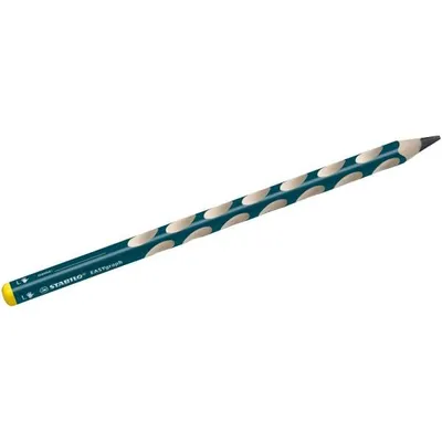 Image de Crayon triangulaire ergonomique pour gauchers - STABILO EASYgraph en pétrole - Stylo simple - dureté B