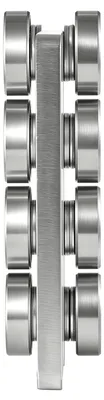 Image de Rouleaux d'assemblage pour chariot à 8 roues, 4 pièces, capacité de charge de 1361 kg, chariot d'assemblage à double roulement pour profilés de largeur 1-5/8" et tous les profilés de 1-5/8" de hauteur ou plus, système de glissière robuste pour entrepôts et garages