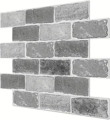Obrázek produktu pro 10 pack 3D cihlové tapety, samolepicí tapety do koupelny, ložnice, voděodolné, samolepicí, snímatelné tapety - NYBRICK Grey