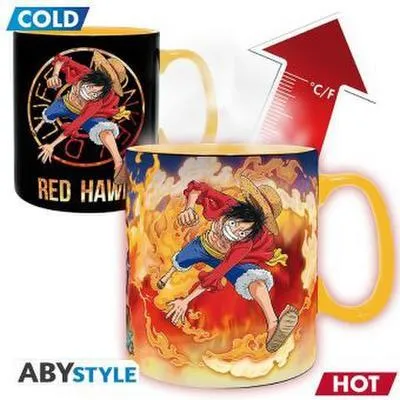 Produktbild von ONE PIECE - Mug Heat Change - 460 ml - Luffy & Sabo-cardboard box