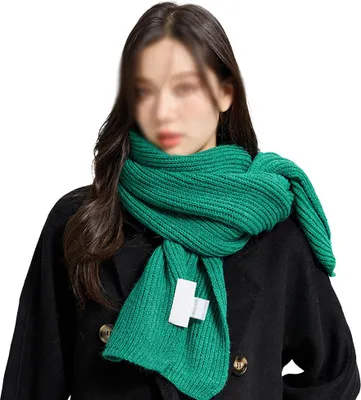 Produktbild von Warmer Herbst- und Winterschal, reinfarbiger warmer Winterhalsschal