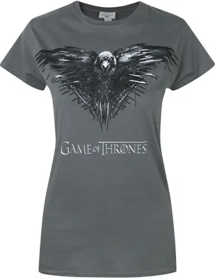 Produktbild von Game Of Thrones Damen Three Eyed Raven T-Shirt NS4589 (L) (Anthrazit)