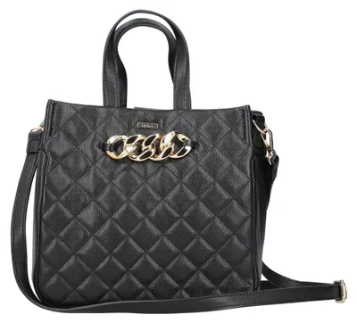 Produktbild von Rieker Damen Henkeltasche Handtasche Kettendetail Rautenmuster H1505, Farbe:Schwarz