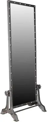 Produktbild von Casa Padrino Luxus Spiegel Grau 76 x 48,5 x H. 195,5 cm - Standspiegel im Indusriedesign