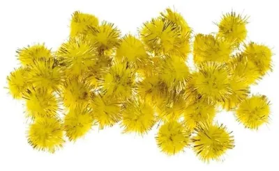 Zdjęcie produktu dla Pompony metaliczne złote 2cm - Brewis