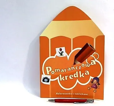 Image de Pomarańczowa kredka Kolorowanka z naklejkami (Buch auf Polnisch)