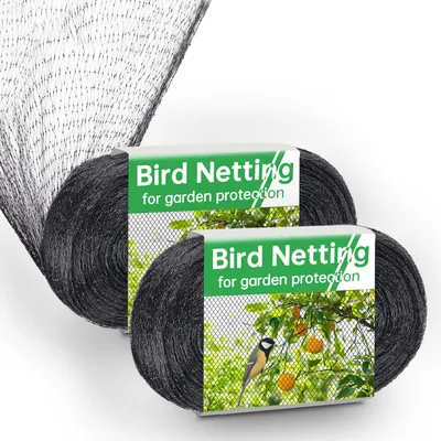 Imagen del producto de Malla protectora para aves, 4 x 10 metros, 2 unidades, red para jardín para proteger de aves