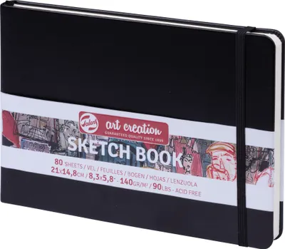 Zdjęcie produktu dla Talens Art Creation 9314005M Szkicownik 14,8 x 21 cm 140 g Black