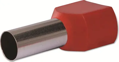 Produktbild von Quadrios 22C440 Zwillings-Aderendhülse 10 mm² Teilisoliert Rot 1 Set (22C440)