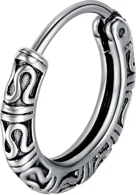 Produktbild von Mono-Ohrring   Kreisförmig GioiaPura Silber   Kollektion Hoop - mann