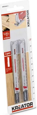 Immagine prodotto di Lame bimetalliche per seghetto alternativo per legno duro, 2 lame, 100 mm, 10 tpi (2,5 mm), forma a 'U', taglio fine